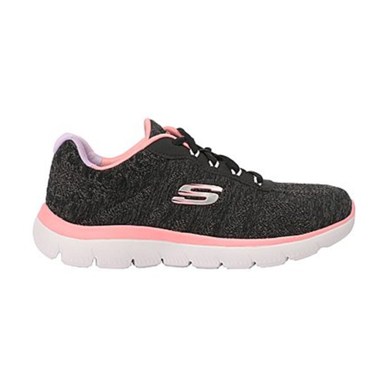 Women Black Sports Lace Up