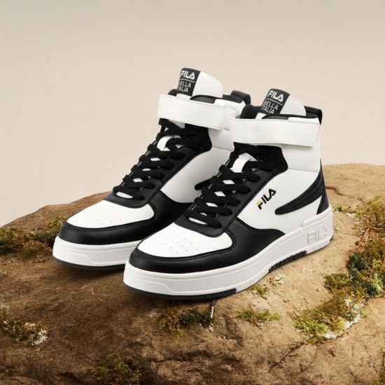 Men White-black Sports Sneakers