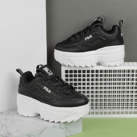 Women Black-White Sports Sneakers