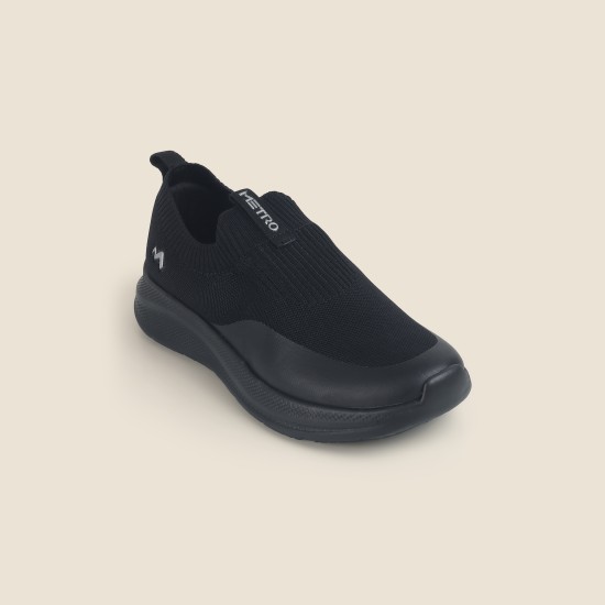 Men Black Sports Walking Shoes