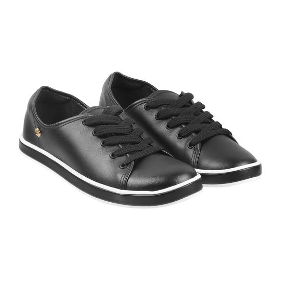 Women Black Casual Sneakers