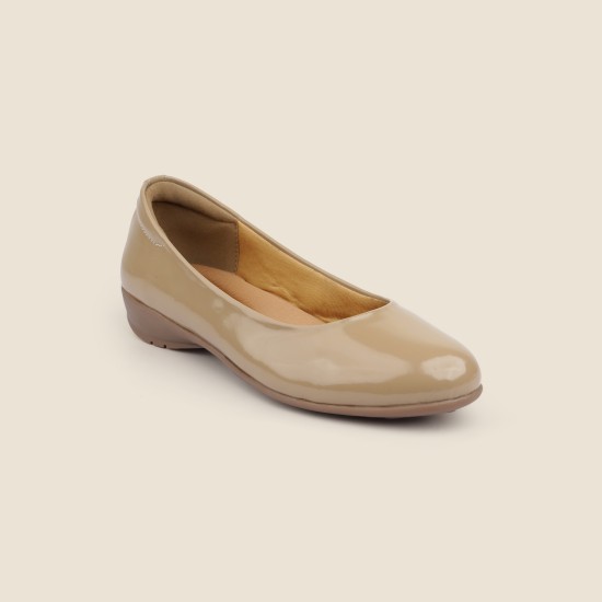Women Beige-red Party Ballerinas
