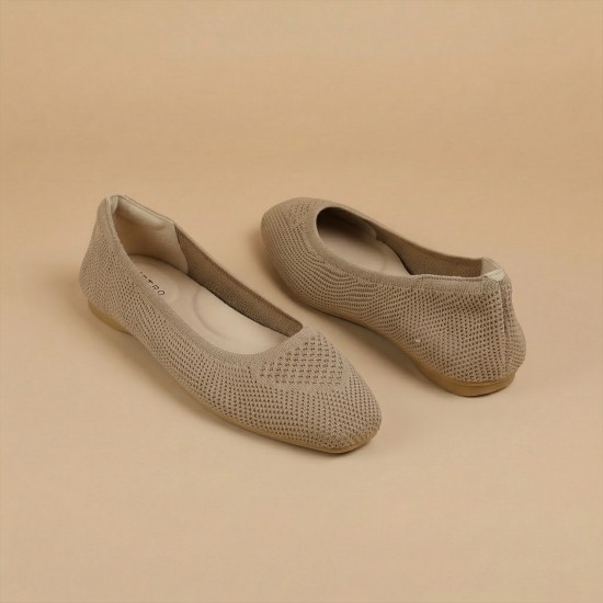 Women Beige Casual Ballerinas