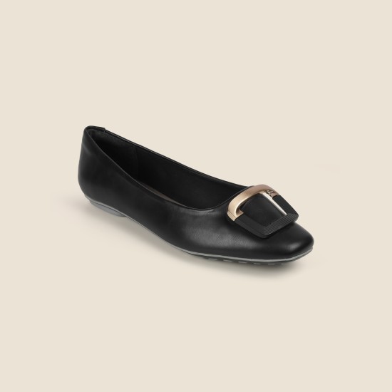 Women Black Casual Ballerinas