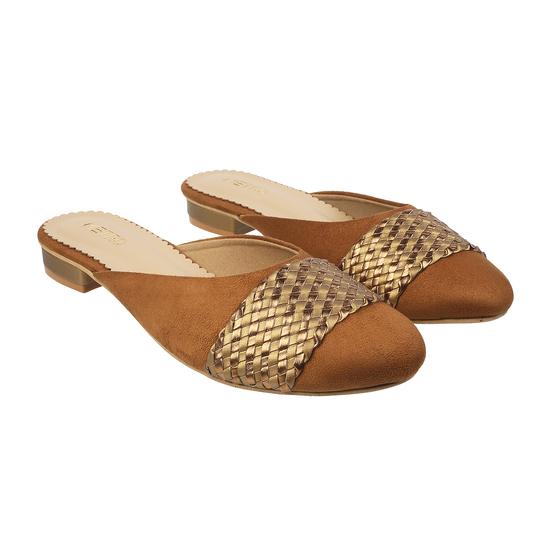 Women Yellow Ethnic Slip Ons