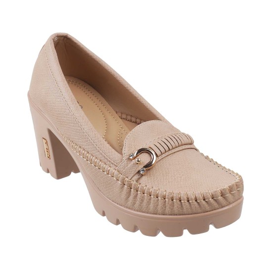 Women Beige Casual Pumps