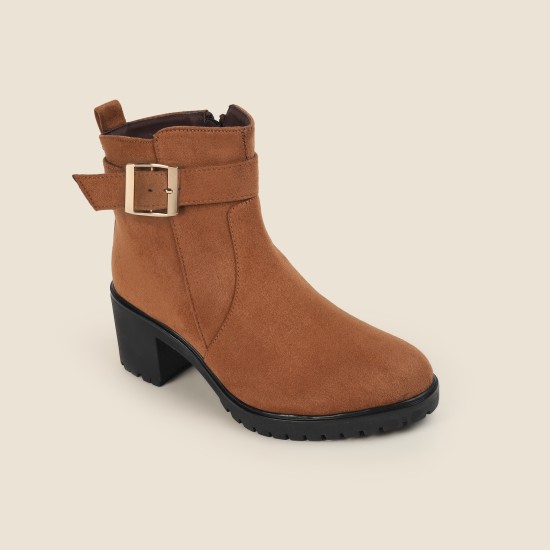 Women Tan Party Boots