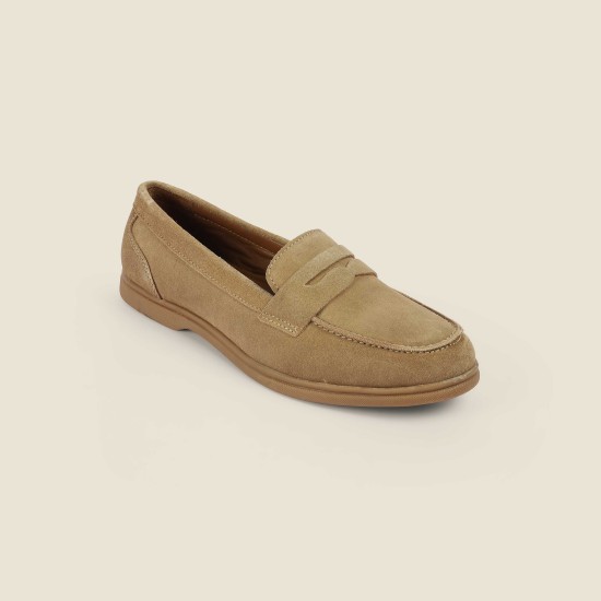 Women Beige Casual Loafers