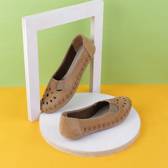 Women Beige Casual Ballerinas