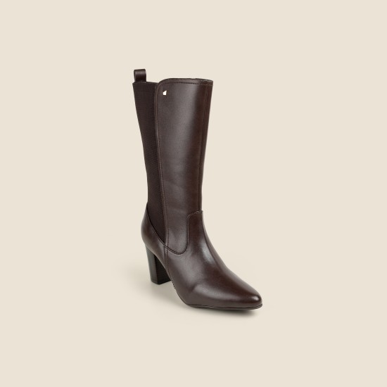 Women Brown Party Boots