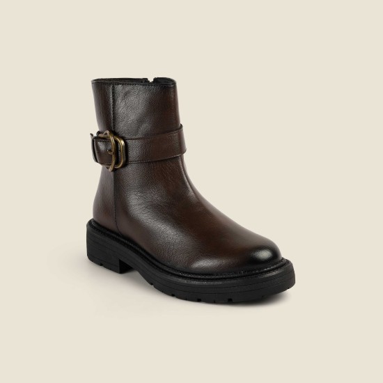 Women Brown Casual Boots