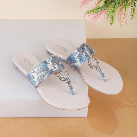 Women Gun-metal Casual Slippers