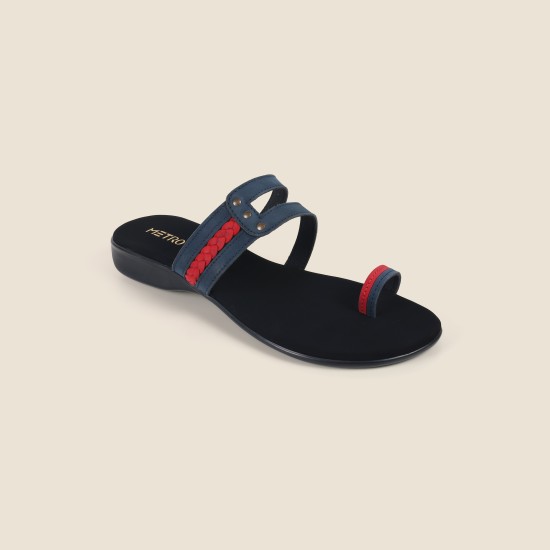 Women Blue Casual Slippers