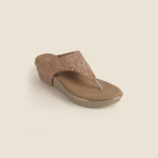 Women Beige Casual Slip Ons