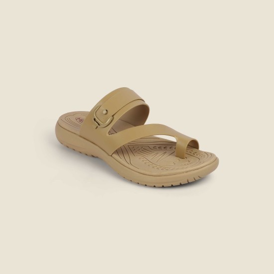 Women Beige Casual Slippers