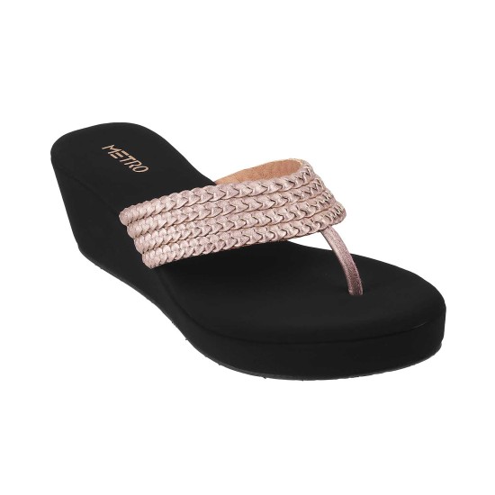 Women Gold Casual Slip Ons