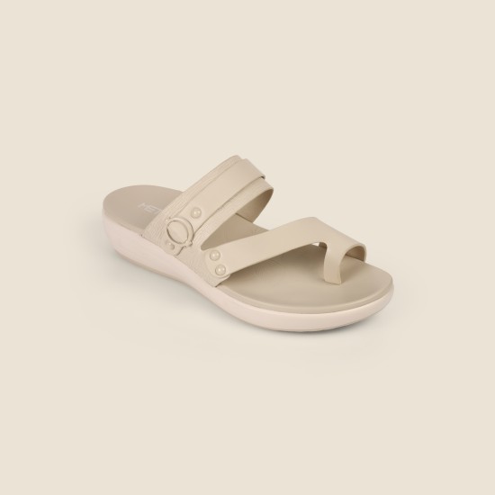 Women Off-white Casual Slip Ons