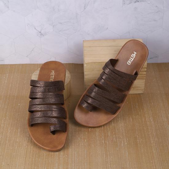 Women Bronze Casual Slip Ons