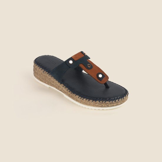 Women Blue Casual Slippers