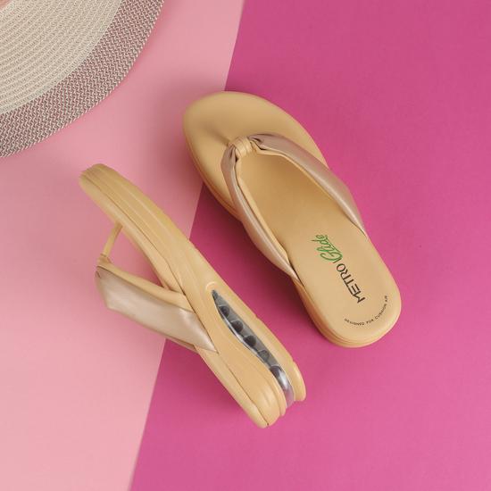 Women Yellow Casual Slippers