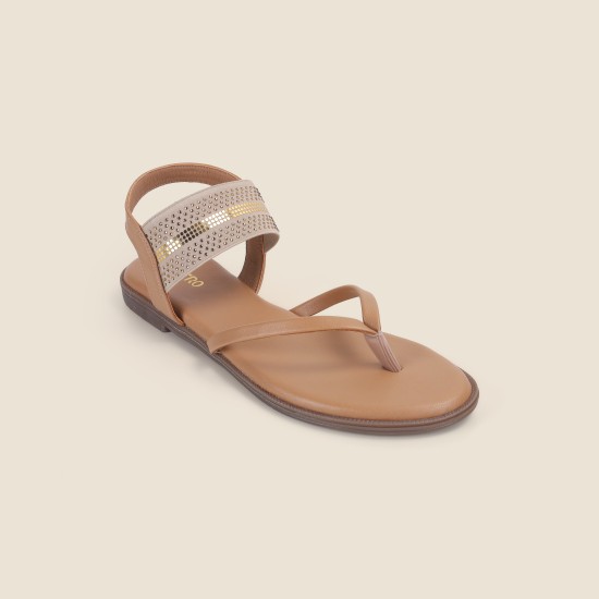 Women Beige Casual Sandals