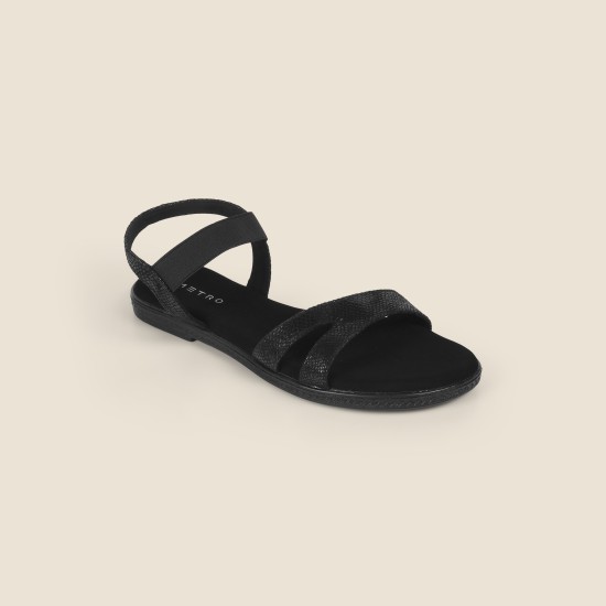Women Black Casual Sandals