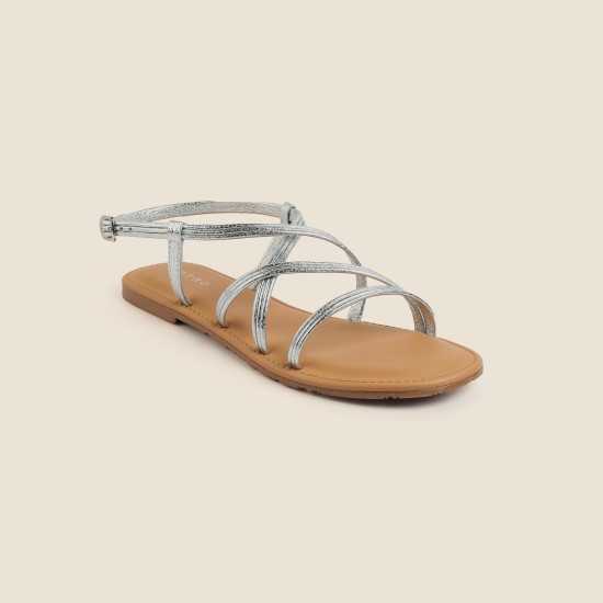Women Silver Casual Gladiators