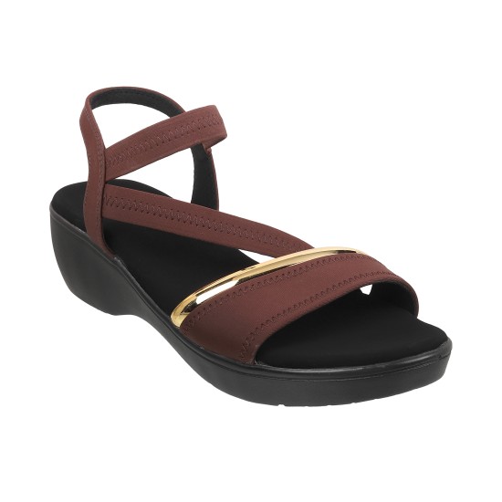 Women Brown Casual Sandals