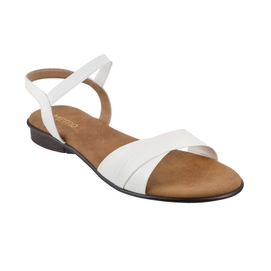 Women White Casual Sandals