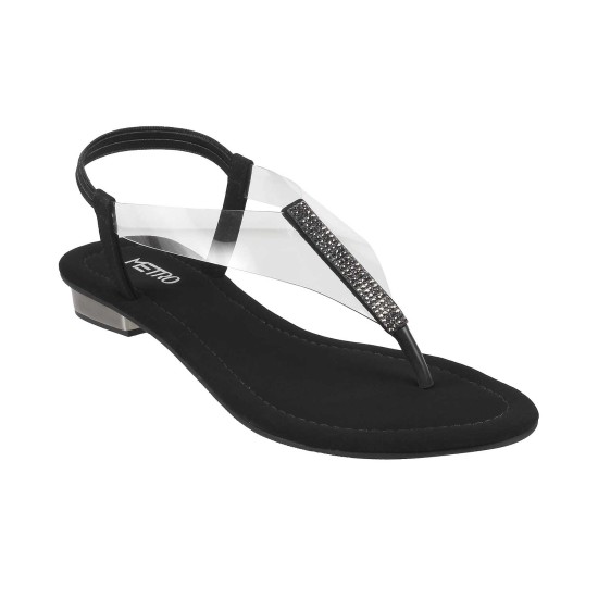 Women Black Casual Sandals