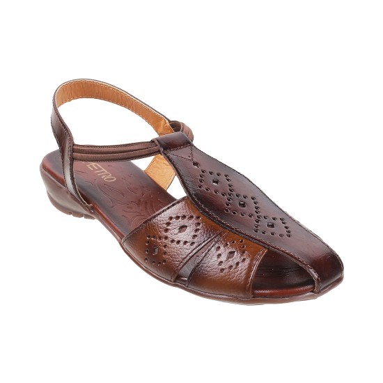 Women Orange Casual Sandals