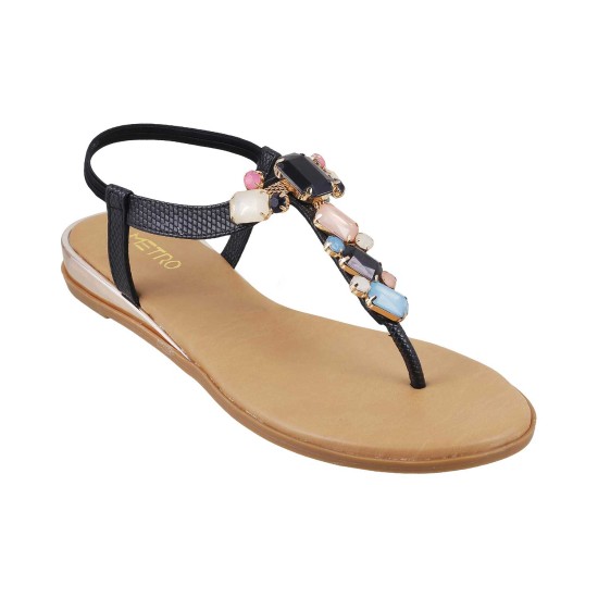 Women Black Casual Sandals