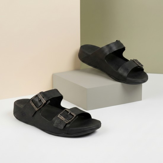 Men Black Casual Slippers