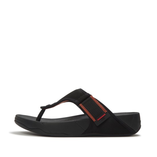 Trakk Mens Adj. W-Resistant Mesh Toe-Post Sandals
