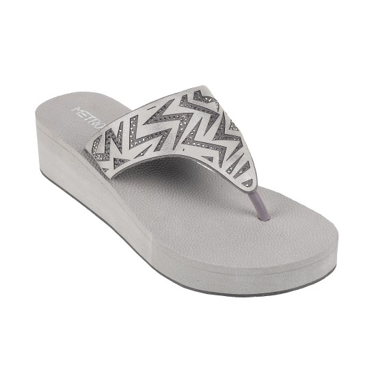 Women Grey Casual Slip Ons