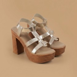 Women Gold Casual Sandals