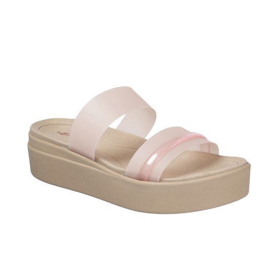 Women Beige Casual Slip Ons