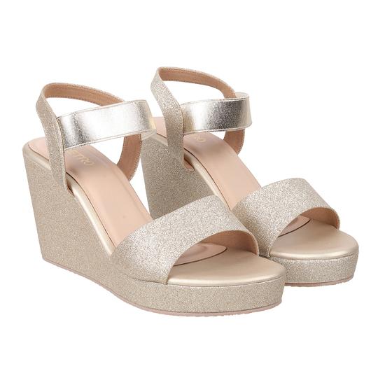 Women Gold Casual Sandals