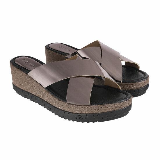 Women Black Casual Slides