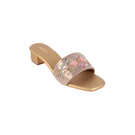 Women Antic-gold Party Slides