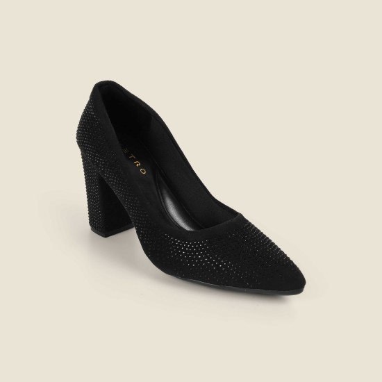 Women Black Party Pumps