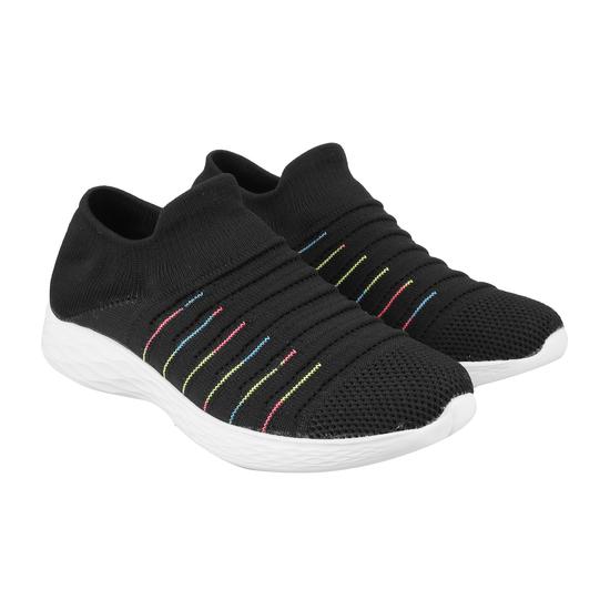 Women Black Sports Walking Shoes