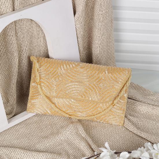 Women Gold Clutch