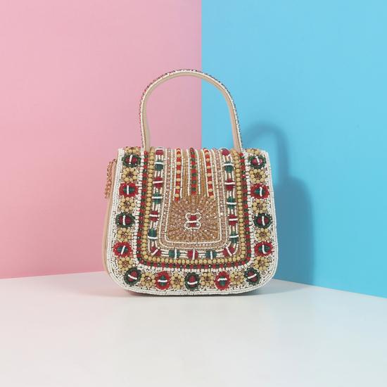 Women Beige Evening Bag
