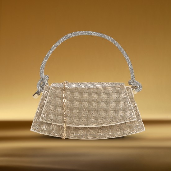 Women Gold Evening Bag