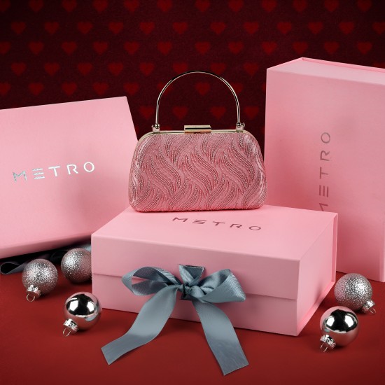 Women Pink Evening Bag