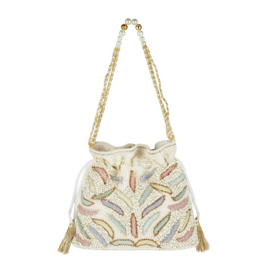Women Off-White Potlis