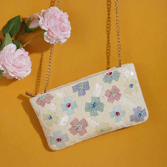 Women Off-white Clutch