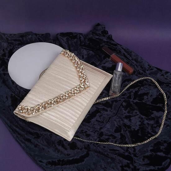 Women Gold Clutch