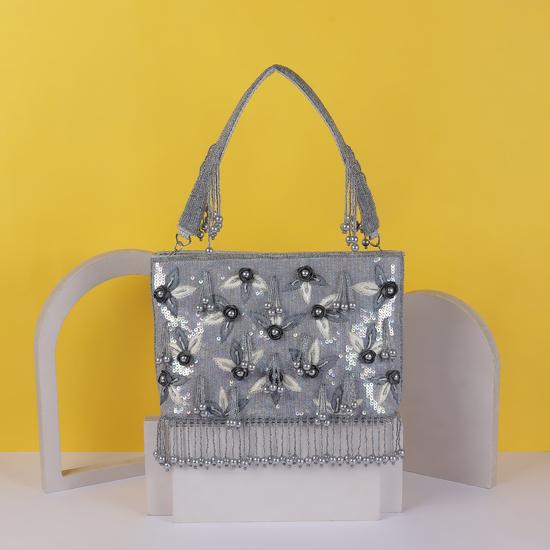 Women Grey Evening Bag